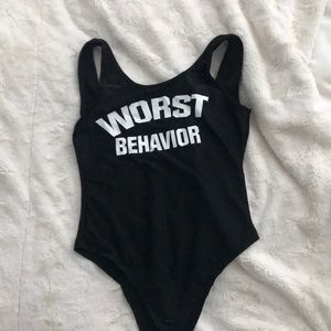 Worst behavior novelty one piece